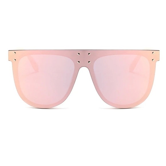Gorgeous Classy Oversized Exaggerated Luxury Women Pink Square Sunglasses Lentes - Picture 8 of 8